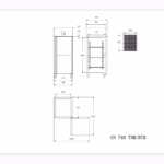 trufrost-reach-in-freezer-gn-740-tnm-btm-line-drawing